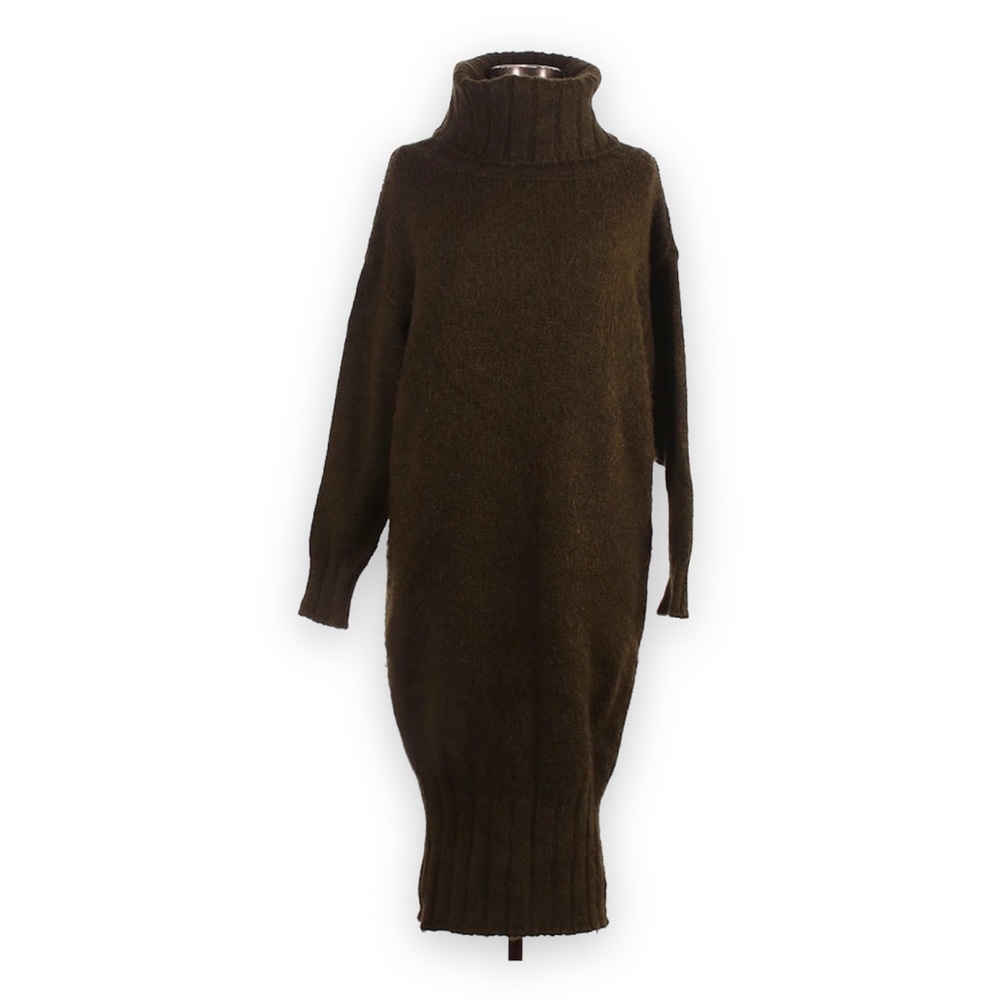 Midi Turtleneck Sweater Dress